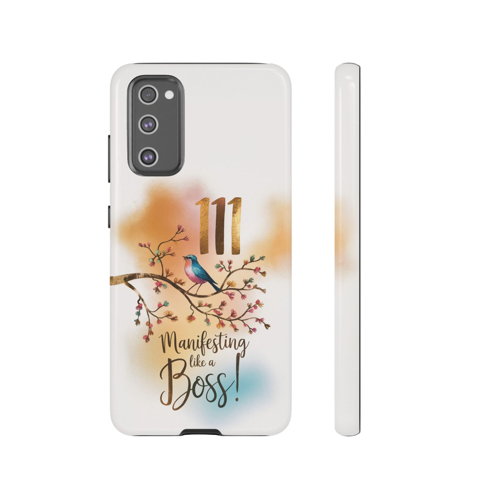 Manifesting Like a Boss! 111 Angel Number Tough Phone Case - Dual Layer Protection for Positive Vibes - Image 71