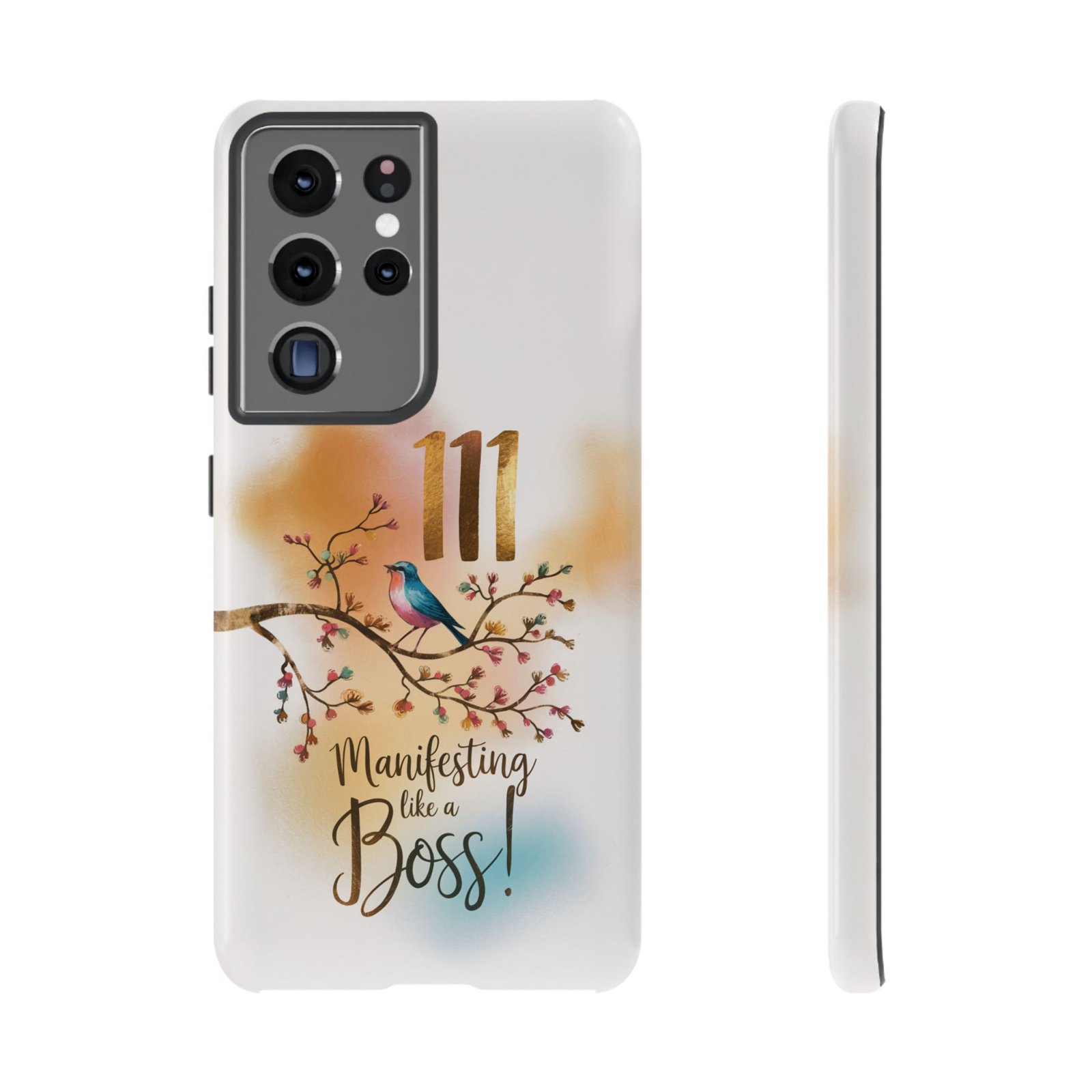 Manifesting Like a Boss! 111 Angel Number Tough Phone Case - Dual Layer Protection for Positive Vibes - Image 63