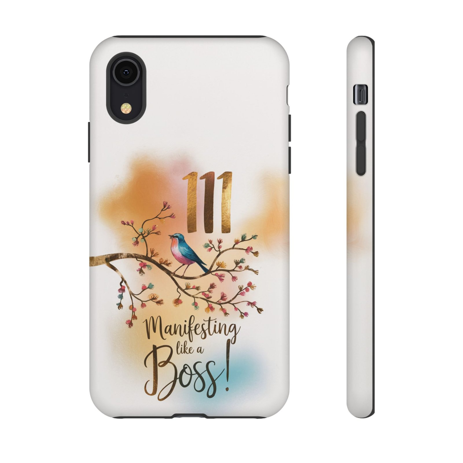 Manifesting Like a Boss! 111 Angel Number Tough Phone Case - Dual Layer Protection for Positive Vibes - Image 8
