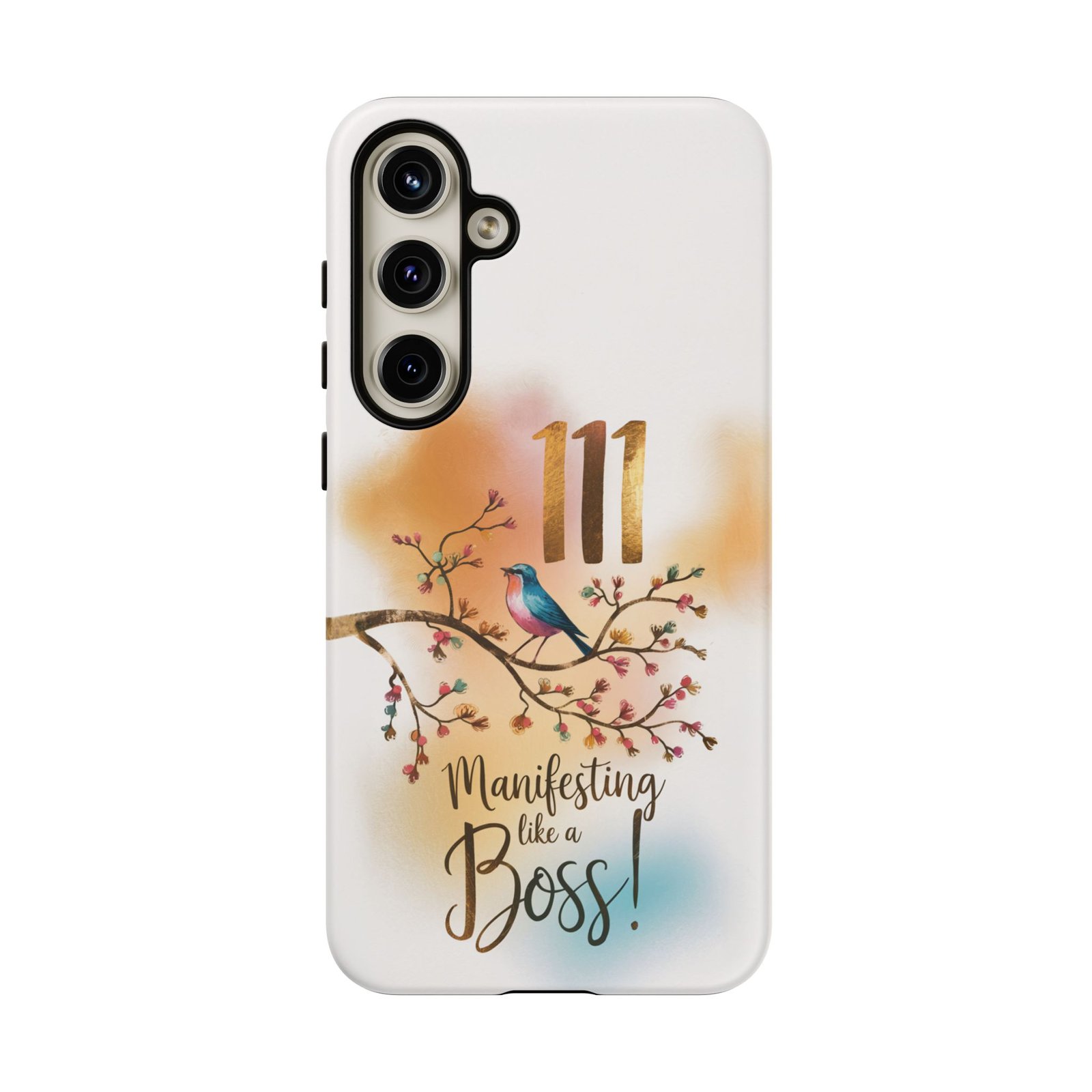 Manifesting Like a Boss! 111 Angel Number Tough Phone Case - Dual Layer Protection for Positive Vibes - Image 199