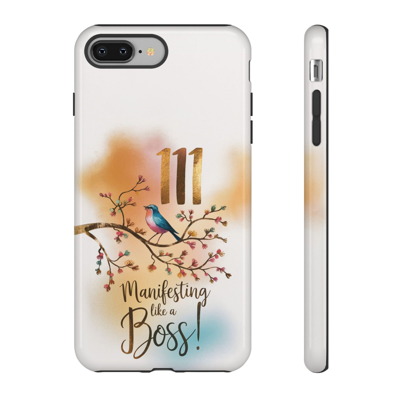 Manifesting Like a Boss! 111 Angel Number Tough Phone Case - Dual Layer Protection for Positive Vibes - Image 3
