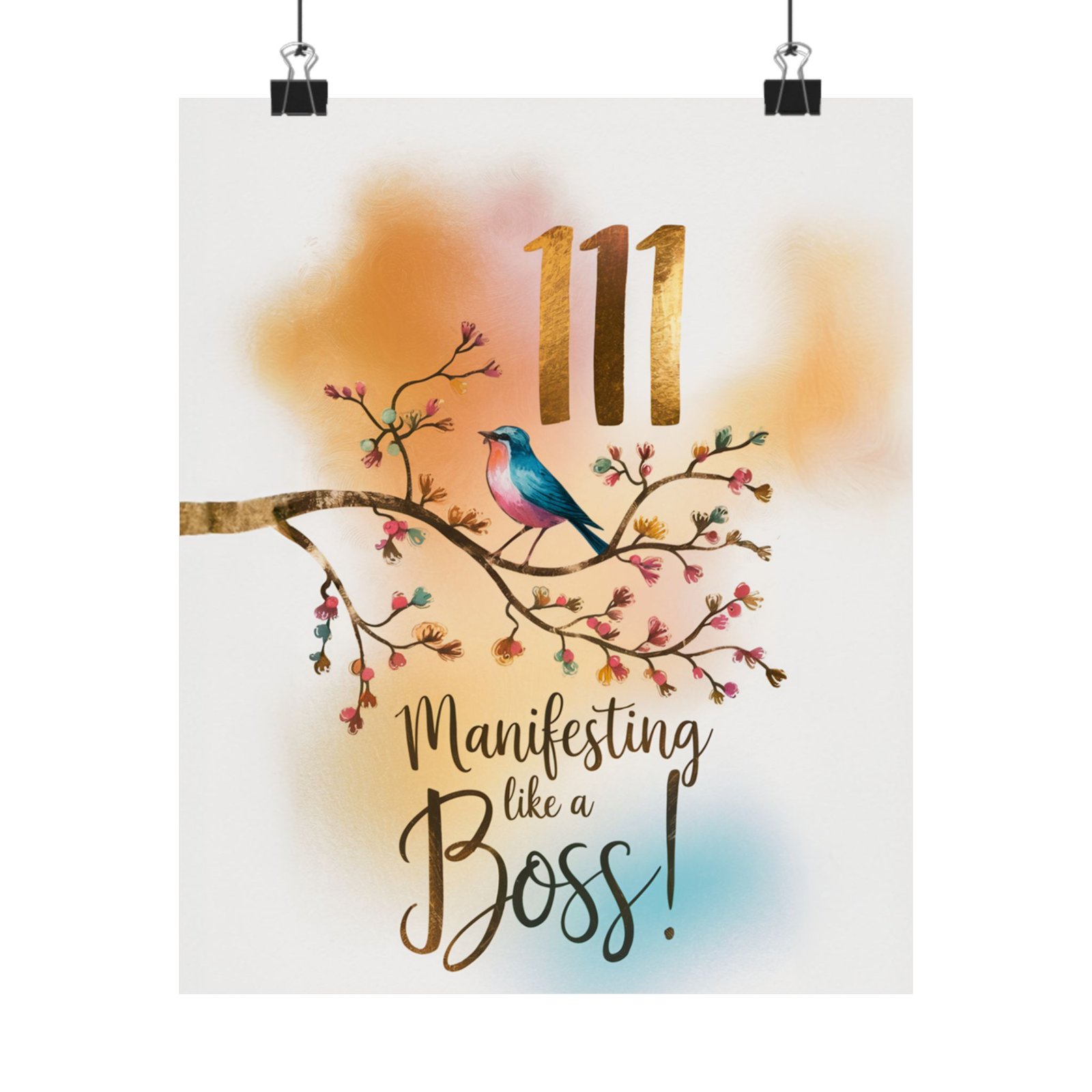 111 Manifesting Like a Boss - Premium Matte Art Print