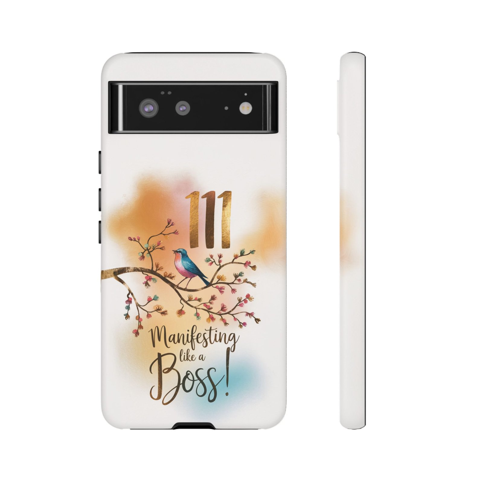 Manifesting Like a Boss! 111 Angel Number Tough Phone Case - Dual Layer Protection for Positive Vibes - Image 69