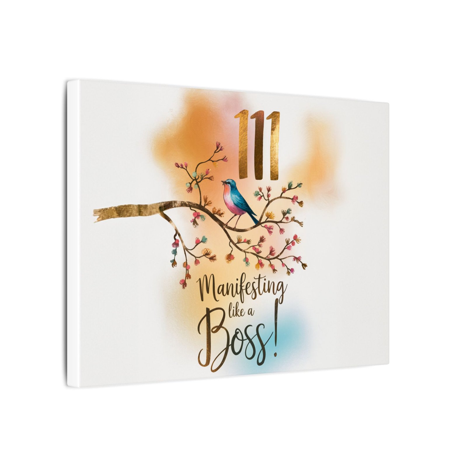 111 Manifesting Like a Boss - Matte Stretched Canvas (0.75") - Image 2