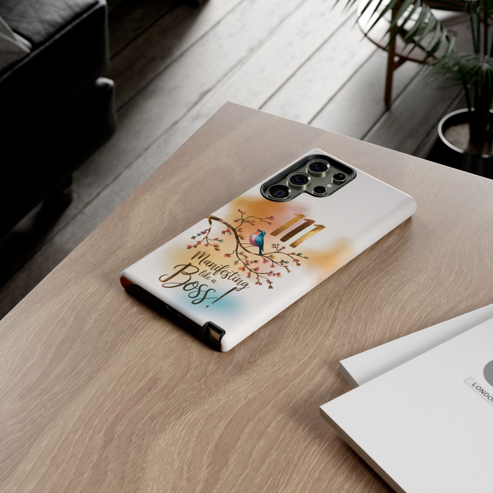 Manifesting Like a Boss! 111 Angel Number Tough Phone Case - Dual Layer Protection for Positive Vibes - Image 146