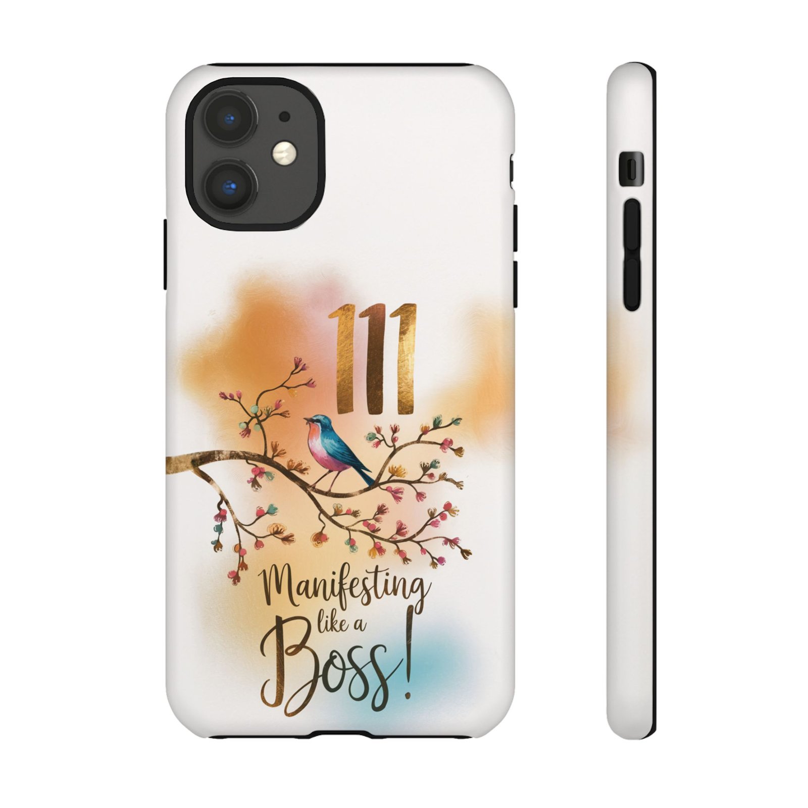 Manifesting Like a Boss! 111 Angel Number Tough Phone Case - Dual Layer Protection for Positive Vibes - Image 20