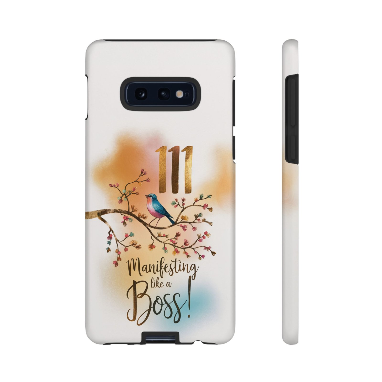 Manifesting Like a Boss! 111 Angel Number Tough Phone Case - Dual Layer Protection for Positive Vibes - Image 14
