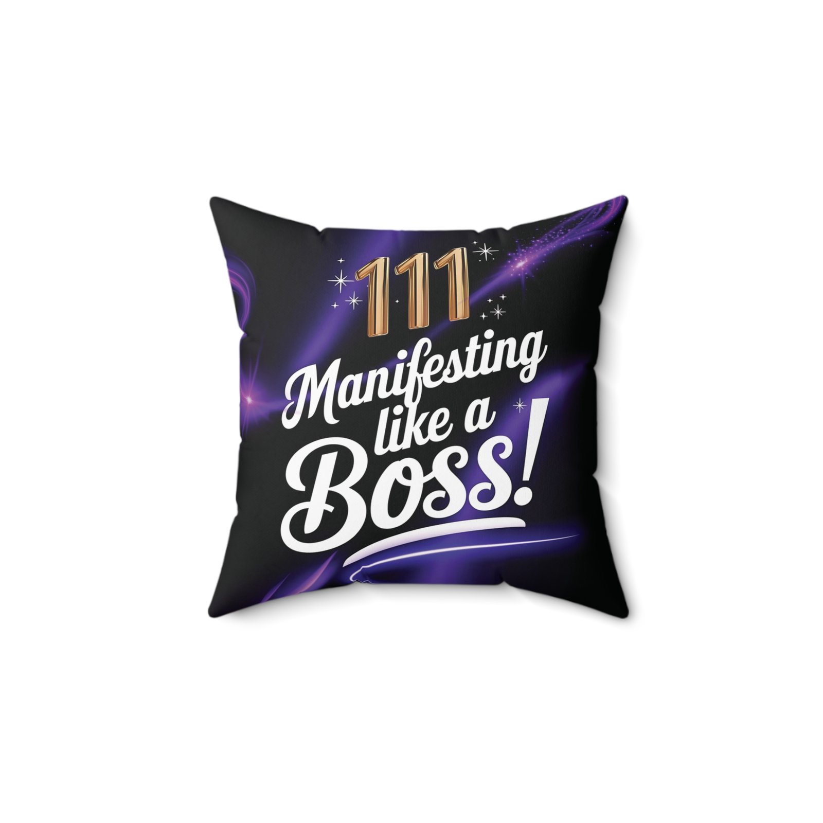 Copy of Manifesting Like a Boss! 111 Angel Number Pillow - Spiritual Decor for Positive Energy - Image 2