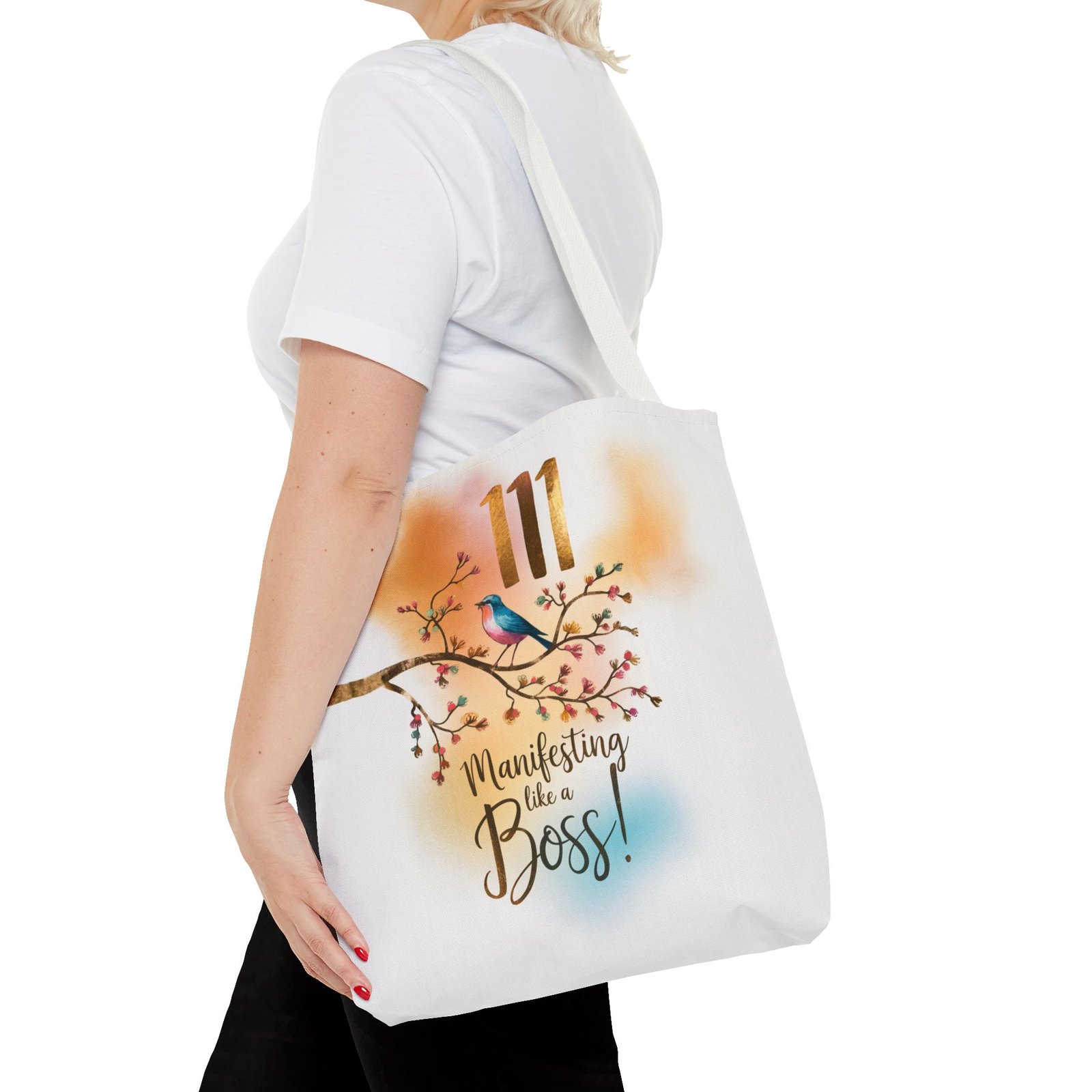 111 Manifesting Like a Boss - Stylish Custom Tote Bag - Image 32