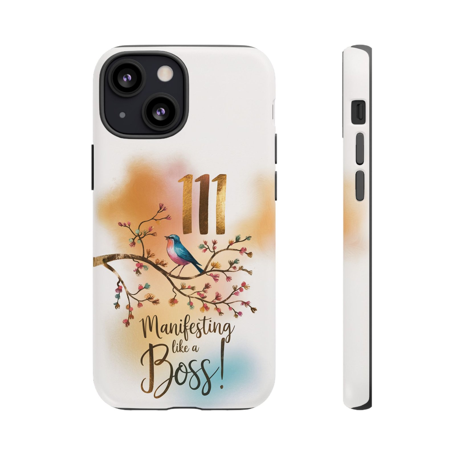 Manifesting Like a Boss! 111 Angel Number Tough Phone Case - Dual Layer Protection for Positive Vibes - Image 45