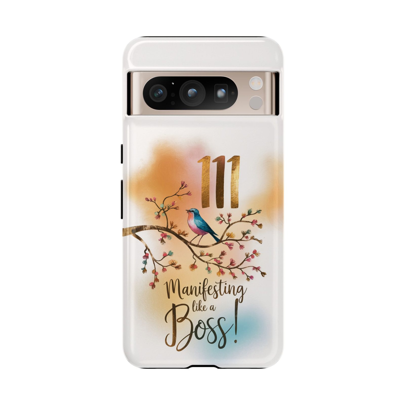 Manifesting Like a Boss! 111 Angel Number Tough Phone Case - Dual Layer Protection for Positive Vibes - Image 211
