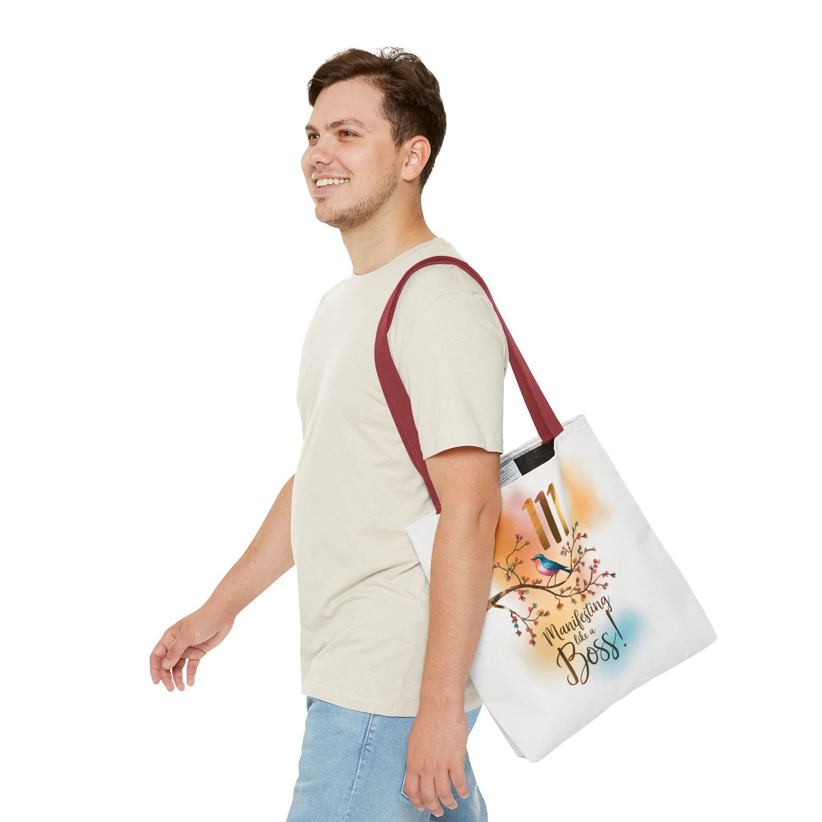 111 Manifesting Like a Boss - Stylish Custom Tote Bag - Image 19