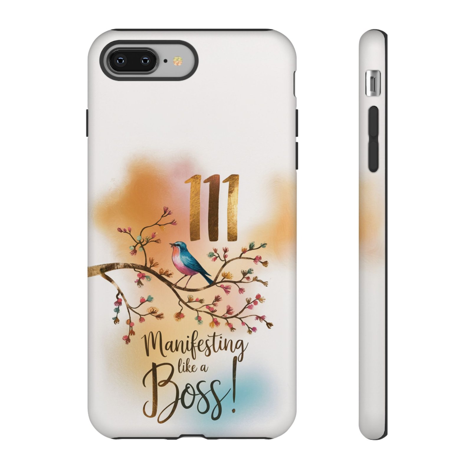 Manifesting Like a Boss! 111 Angel Number Tough Phone Case - Dual Layer Protection for Positive Vibes - Image 4