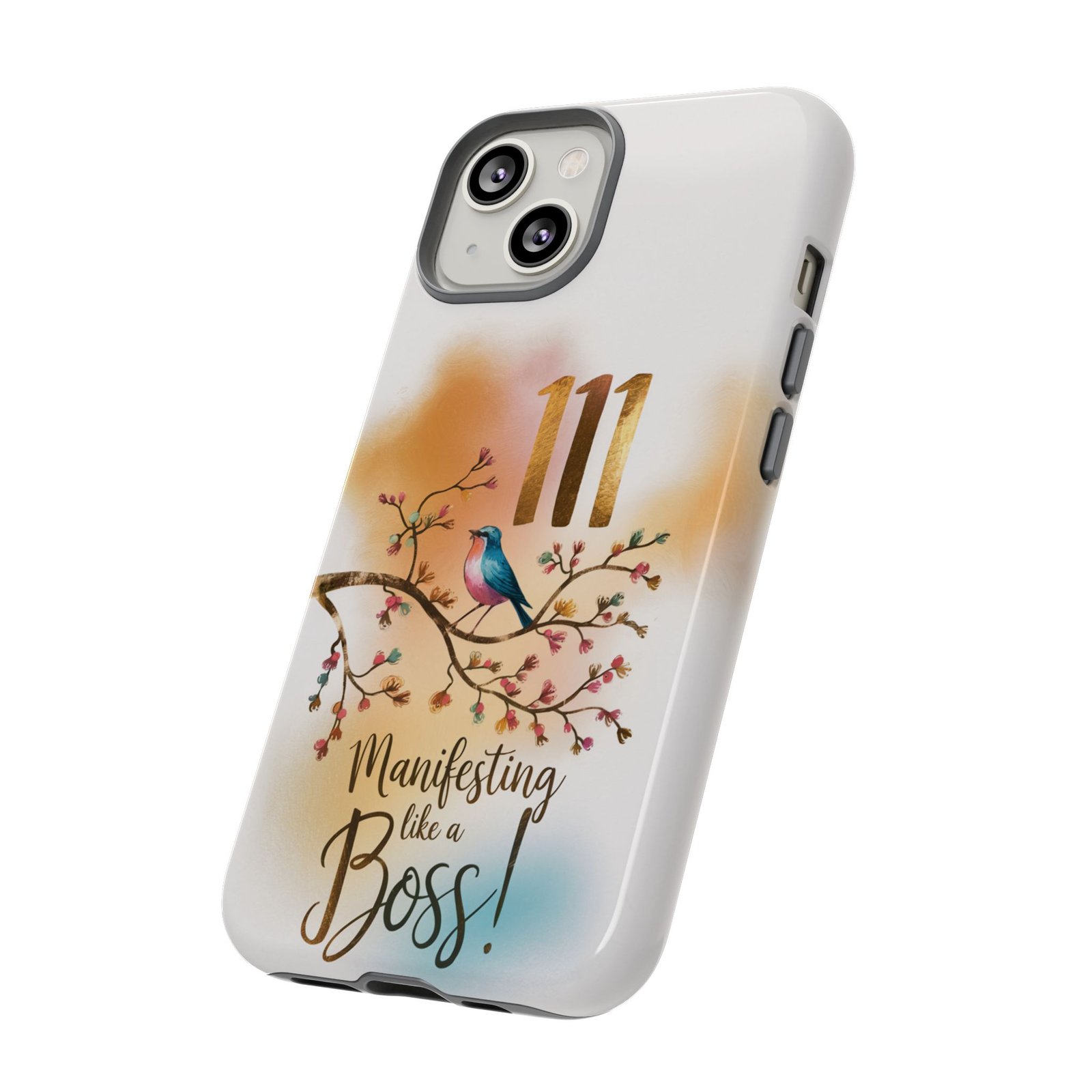 Manifesting Like a Boss! 111 Angel Number Tough Phone Case - Dual Layer Protection for Positive Vibes - Image 92
