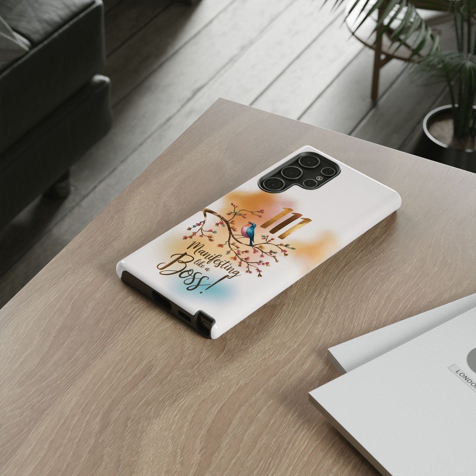 Manifesting Like a Boss! 111 Angel Number Tough Phone Case - Dual Layer Protection for Positive Vibes - Image 88