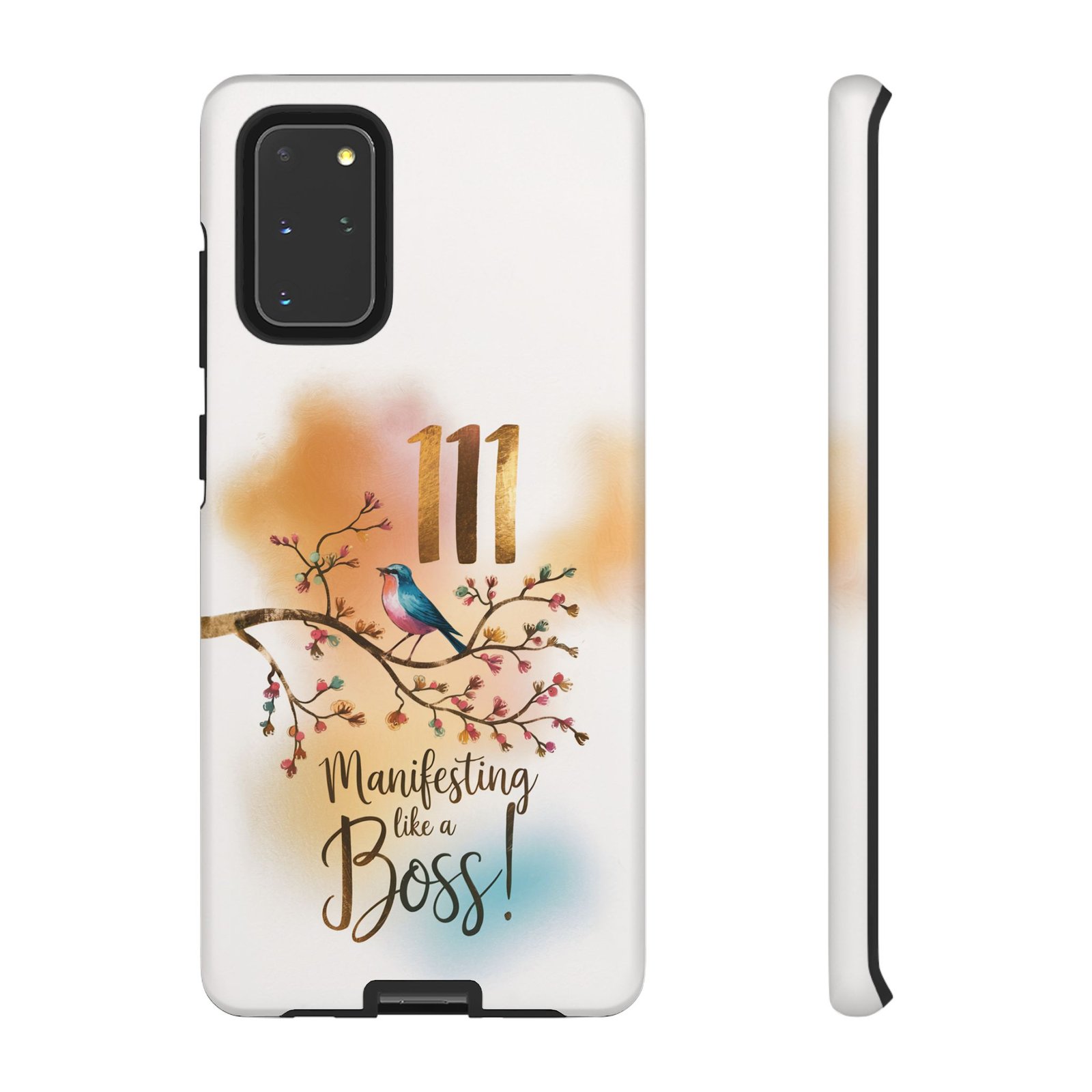 Manifesting Like a Boss! 111 Angel Number Tough Phone Case - Dual Layer Protection for Positive Vibes - Image 30