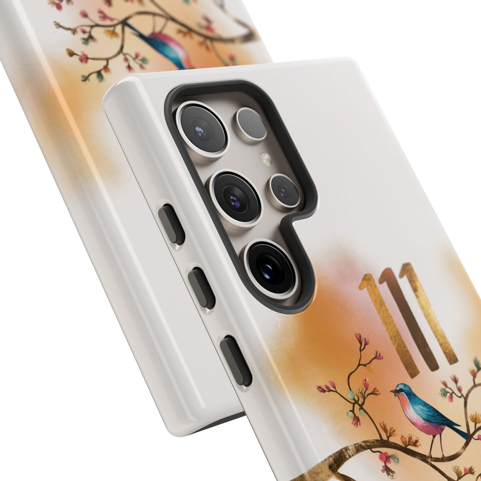 Manifesting Like a Boss! 111 Angel Number Tough Phone Case - Dual Layer Protection for Positive Vibes - Image 204