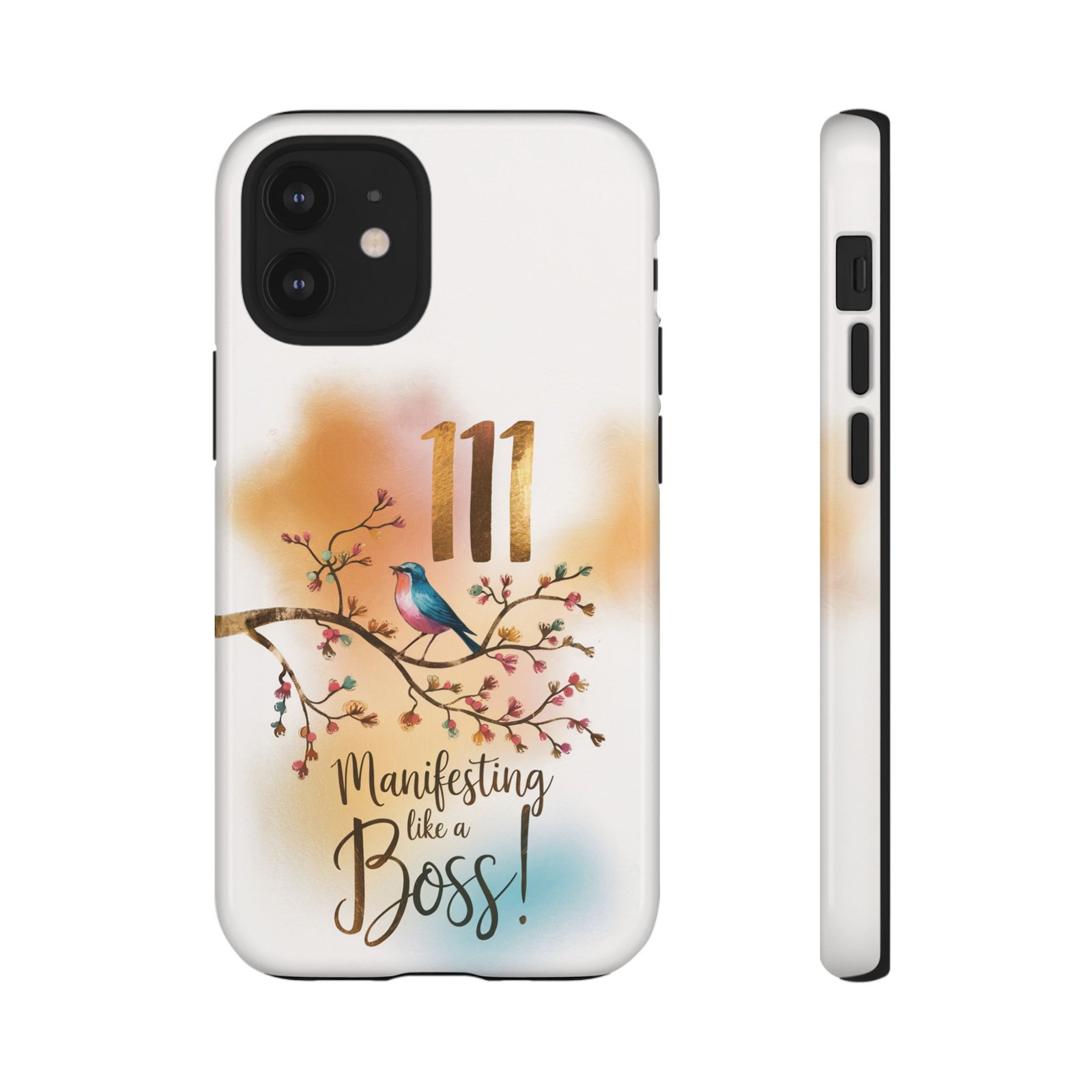 Manifesting Like a Boss! 111 Angel Number Tough Phone Case - Dual Layer Protection for Positive Vibes - Image 31