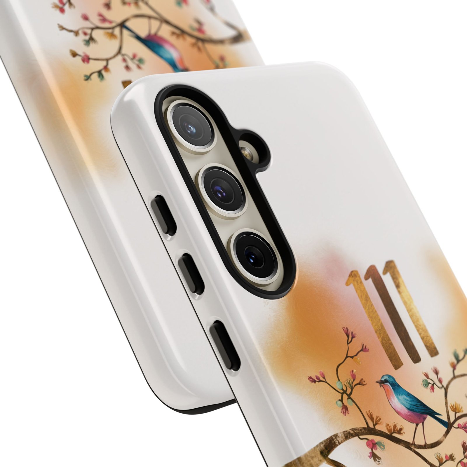 Manifesting Like a Boss! 111 Angel Number Tough Phone Case - Dual Layer Protection for Positive Vibes - Image 196