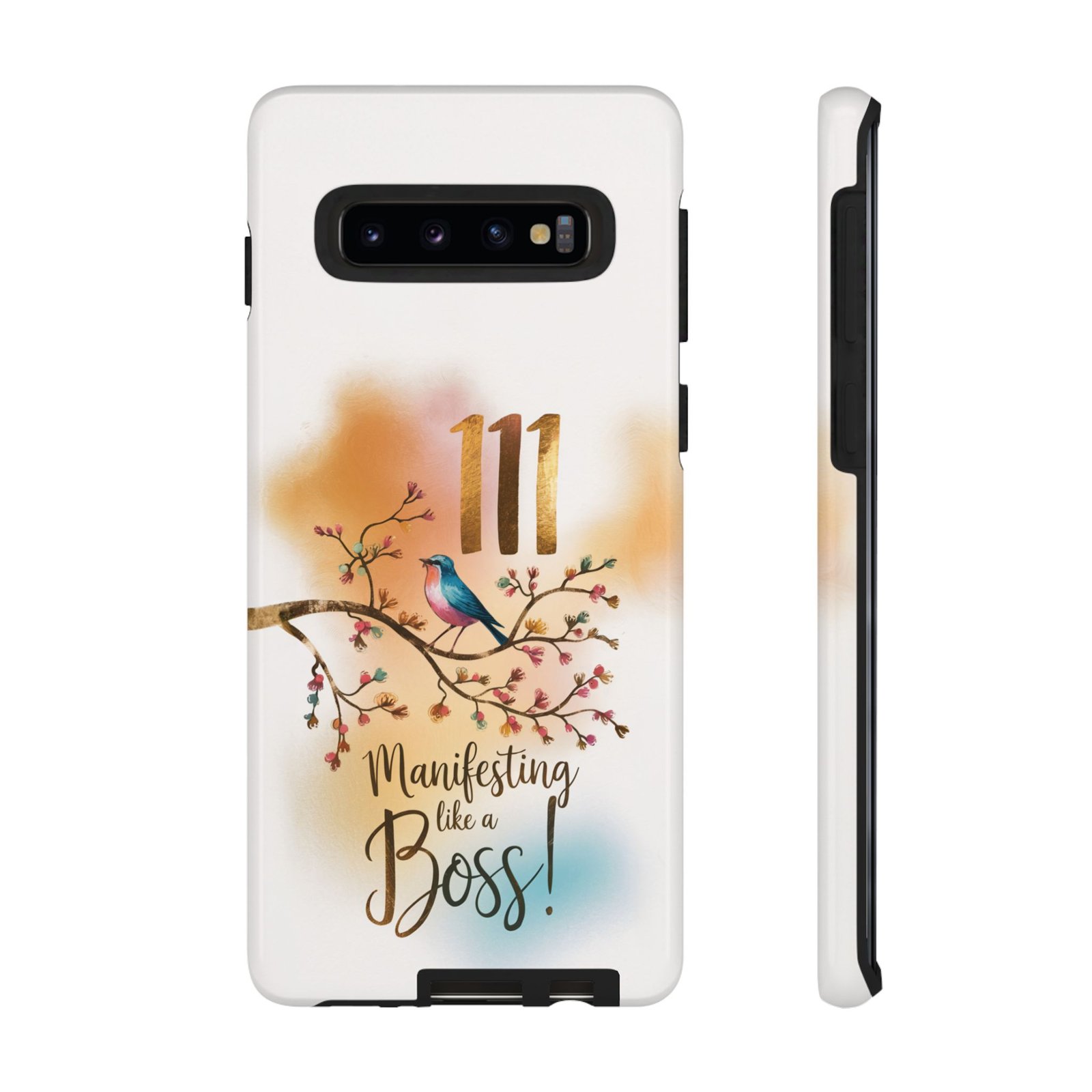 Manifesting Like a Boss! 111 Angel Number Tough Phone Case - Dual Layer Protection for Positive Vibes - Image 16