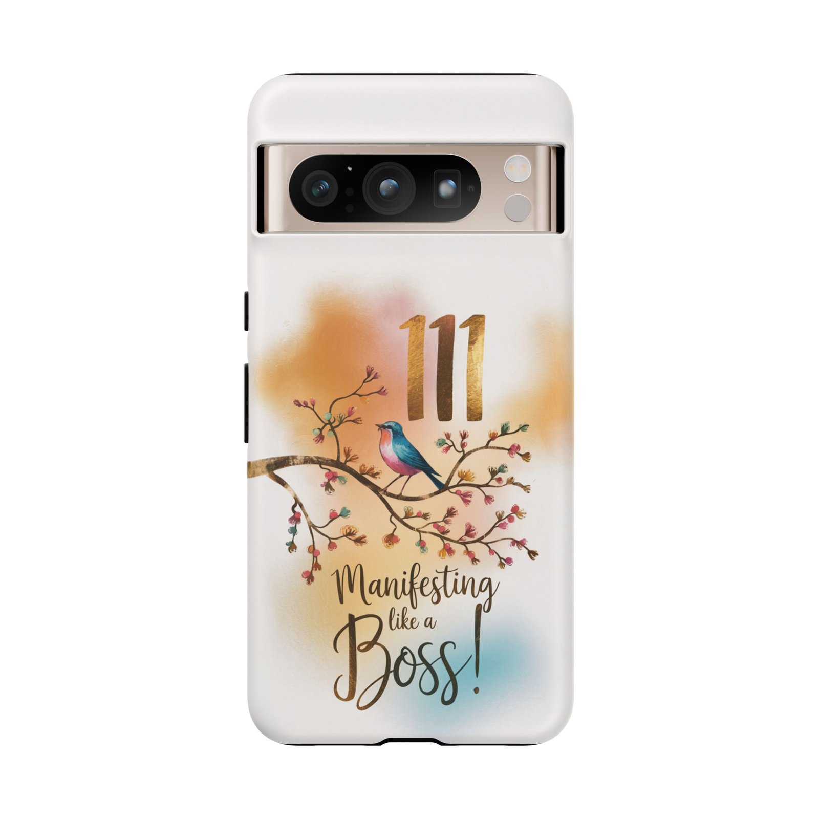 Manifesting Like a Boss! 111 Angel Number Tough Phone Case - Dual Layer Protection for Positive Vibes - Image 215