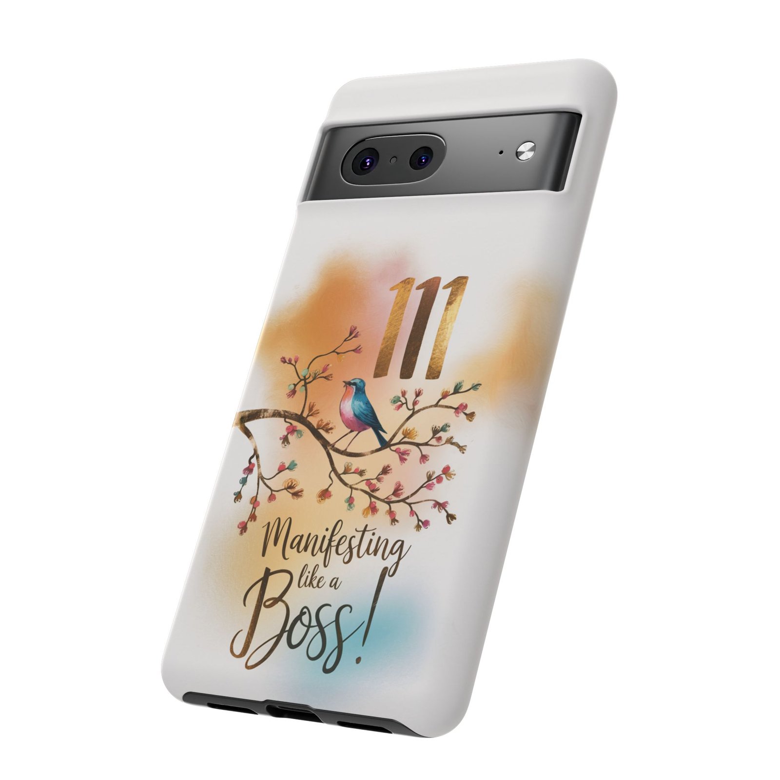 Manifesting Like a Boss! 111 Angel Number Tough Phone Case - Dual Layer Protection for Positive Vibes - Image 152