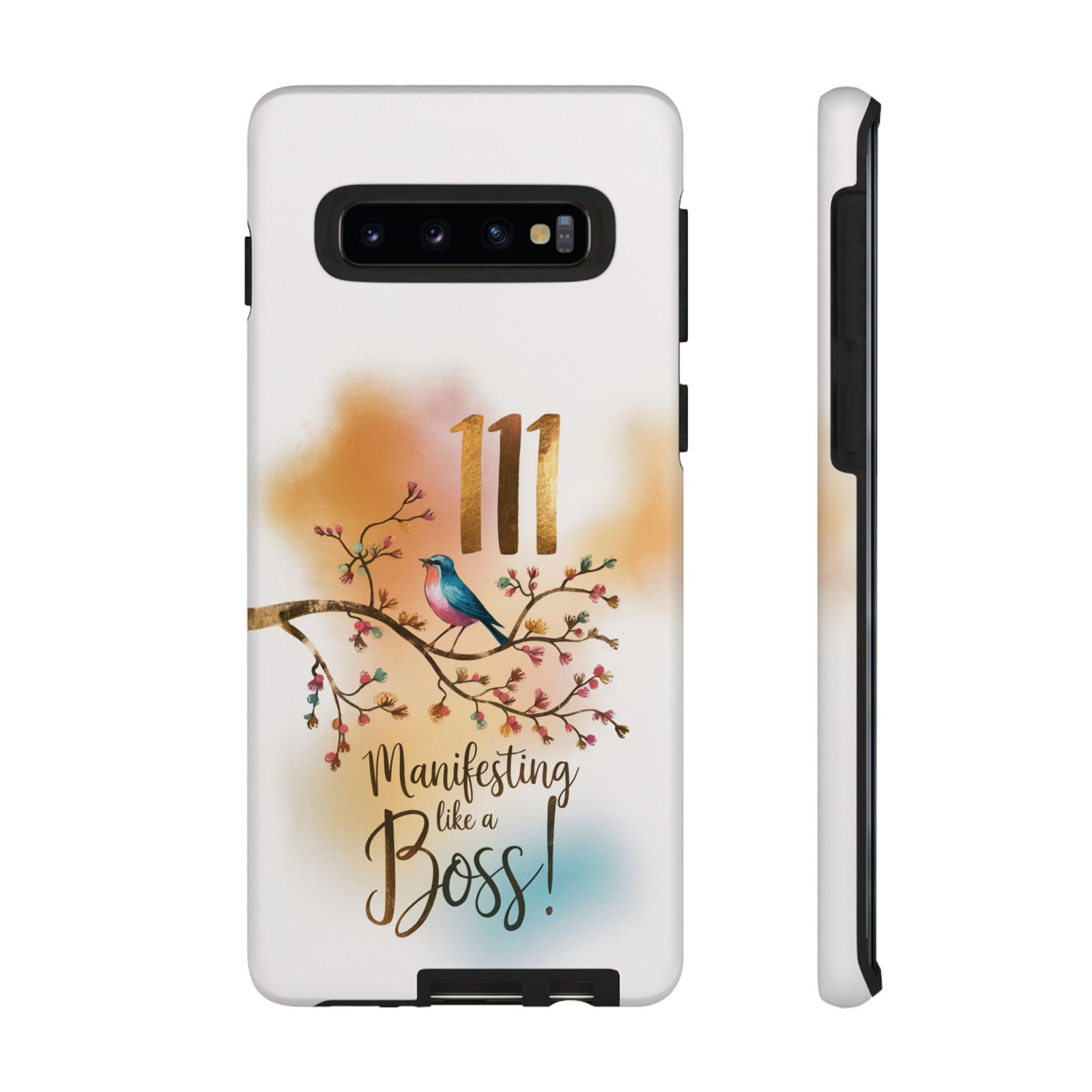 Manifesting Like a Boss! 111 Angel Number Tough Phone Case - Dual Layer Protection for Positive Vibes - Image 18