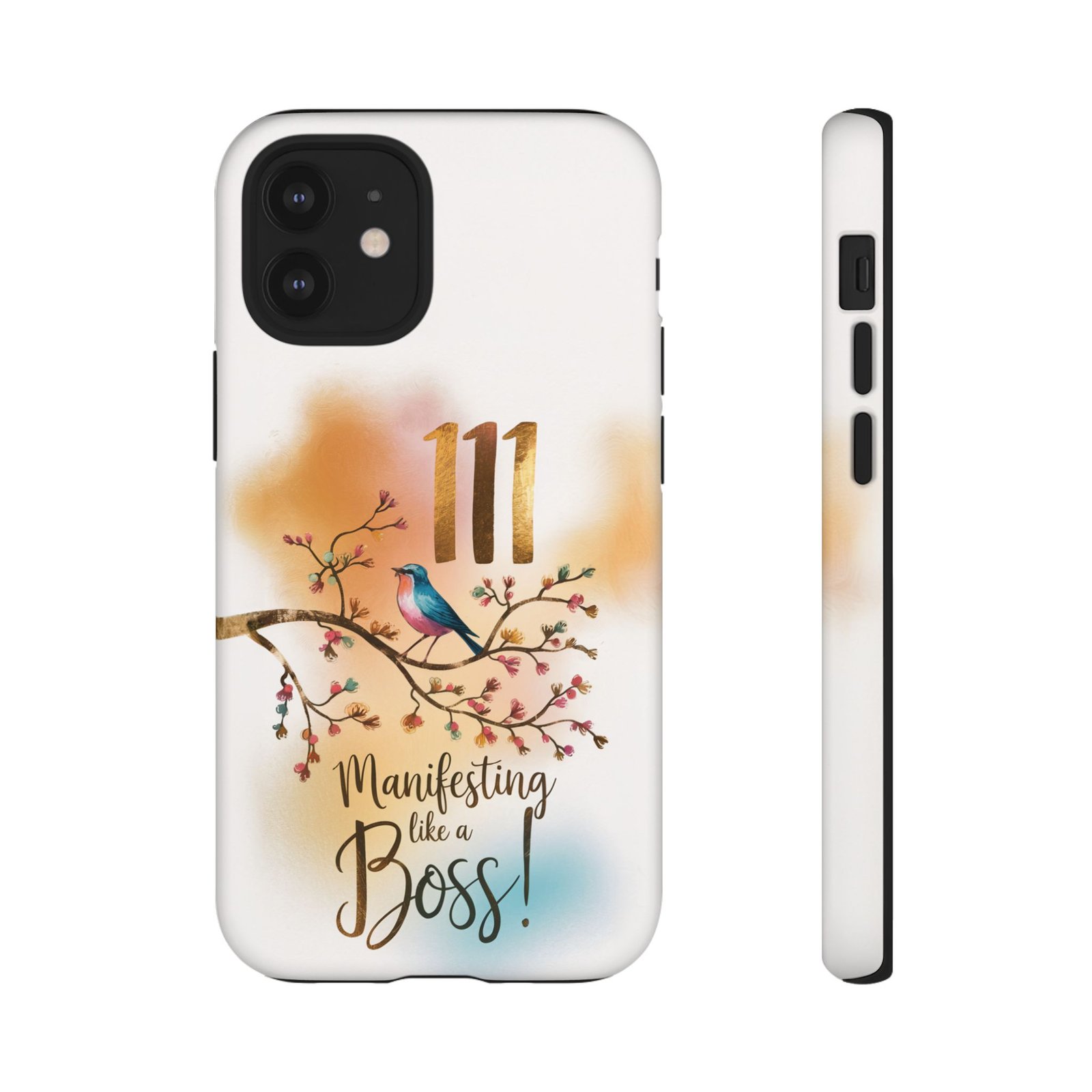 Manifesting Like a Boss! 111 Angel Number Tough Phone Case - Dual Layer Protection for Positive Vibes - Image 32